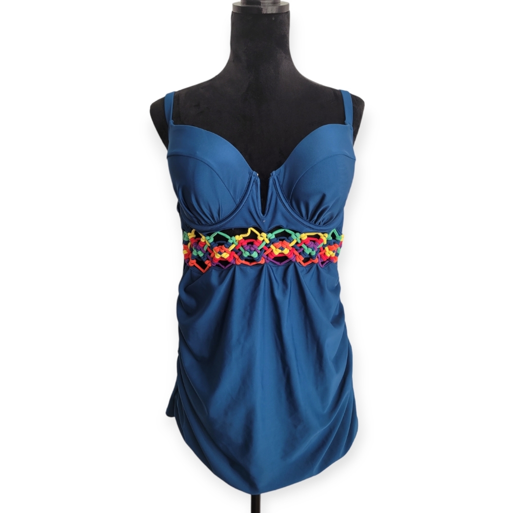 40C Tankini Top by Cacique Lane Bryant